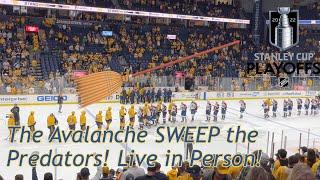 Watching the Avalanche SWEEP the Predators IN PERSON | Stanley Cup Playoffs 2022 Round 1 Game Four