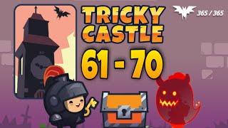 Tricky Castle Witch Tower Level 61, 62, 63, 64, 65, 66, 67, 68, 69, 70 Walkthrough and ALL Bats