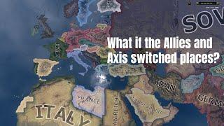 What if the Allies and Axis switched places? - Hoi4 Timelapse