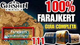 FARAJKERT 100% DE EXPLORACIÓN⭐ - TODOS LOS COFRES DEL DESIERTO DE SUMERU | Genshin Impact