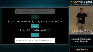 CppCon 2018: Richard Powell “Named Arguments from Scratch”
