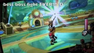 inuskypie fights alister in ratchet and clank a crack in time