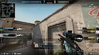 Noob hacker with blatant silent aim hacks csgo!