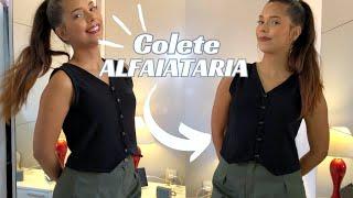 Colete alfaiataria MUITO FÁCIL