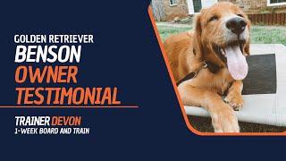 Benson the Golden Retriever Owner Testimonial | Off Leash K9 | Board & Train | Oklahoma