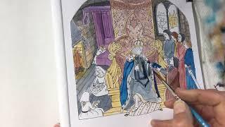 Watercolor with Tudor Queens and Consorts