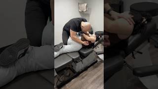 Satisfying Chiropractic Low Back Adjustment  #chiropractic #shorts