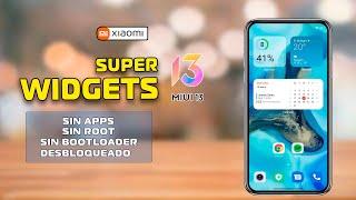 Miui 13 - Súper Widgets SÚPER FÁCIL - En TODOS los XIAOMI -  SIN APPS