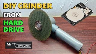 DIY grinder from hard drive | Ideas with old hard drives | Mr TT Homemade