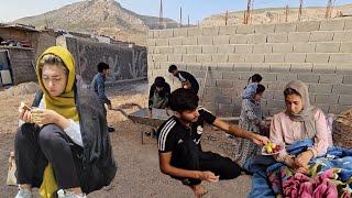 Afshin's care for Shokoofeh and cleaning in front of the house