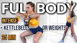  35 MIN FULL BODY  + ABS KETTLEBELL WORKOUT