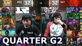 SKT vs RNG - Game 2 Quarter Finals Worlds 2016 | LoL S6 World Championship SK Telecom T1 vs RNG G2