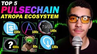 Top 5 Atropa ecosystem tokens on PulseChain