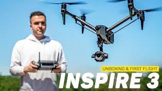 DJI Inspire 3 Unboxing, First Flight, and Impressions!