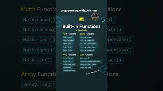 Advance Functions in JavaScript HTML CSS JS #programmingwithkrishna #html #css #js #coding #python