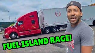 Fuel Island RAGE! | Truck Stop TRASH! | Bonehead Truckers