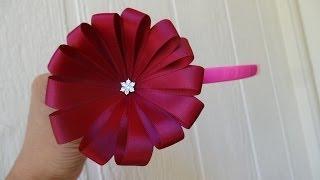 How to make ribbon flower in 5 minutes