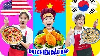 Đại Chiến Đầu Bếp Các Nước Việt Nam - Mỹ - Hàn Quốc  Min Min TV Minh Khoa