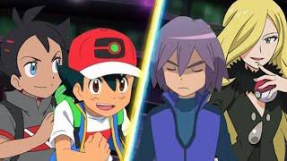 Pokemon Battle: Ash and Goh Vs Cynthia and Paul