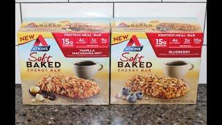 Atkins Soft Baked Energy Bar/Protein Meal Bar: Vanilla Macadamia Nut & Blueberry Review