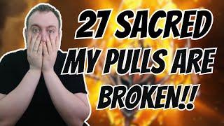 27 SACRED SHARDS: MY PULLS ARE SO BROKEN!!  | Raid: Shadow Legends |