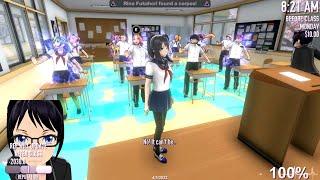 Убил весь класс с помощью воды и электричества. Yandere Simulator