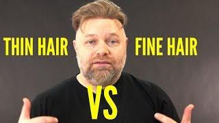 Thin Hair VS Fine Hair - TheSalonGuy