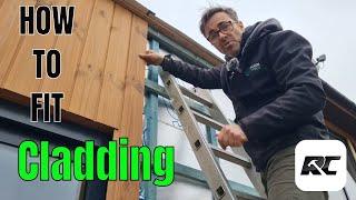 How to fit vertical timber cladding