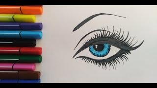 КАК НАРИСОВАТЬ БРОВИ И ГЛАЗА/HOW TO DRAW А EYE/QOSH VA KO'Z RASM CHIZISH/СУРОТ ТАРТУУ/KӨЗ СУРЕТ САЛУ