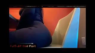 Sexy girl farting on chair