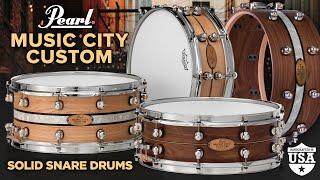 Music City Custom Solid Snare Drums