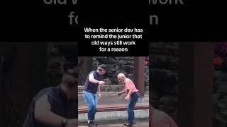 The Moment a Senior Dev Humbles a Junior Dev