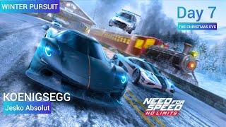 NFS No Limit: 2024 Koenigsegg Jesko Absolut (Winter Pursuit | Day 7 - THE CHRISTMAS EVE)