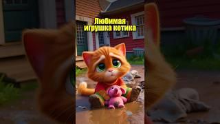 Любимая игрушка котика  #cats #мультик #ии #chatgpt #aiart #aicat #юмор #жиза #кот #ии #cartoon