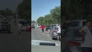 Казахстан. Выезд из Алматы на Капчагайскую трассу. Едем в город Конаев (Капчагай). Июль 2022.