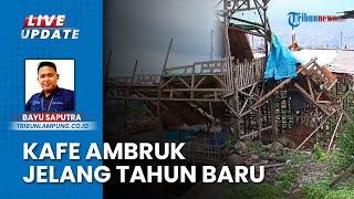 5 Orang Terluka usai Kafe Baim Boen Bandar Lampung Ambruk, Pengunjung Terjatuh karena Terlalu Ramai