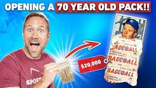 I Just Opened a $20,000 Pack of Cards from 70 YEARS AGO! Ripping 1952 Bowman!