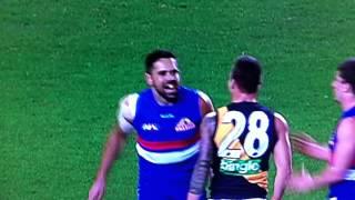 Jake King sledging Goodes