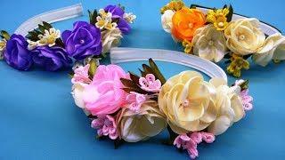 Spring hairband.DIY/Banda de pelo de primavera/Весенний ободок для волос.МК