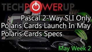 TechPowerUp! News : Pascal 2-way SLI Only, AMD Vega Launching Sooner