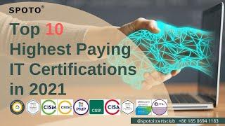 2021 TOP 10 Highest Paying IT Certifications