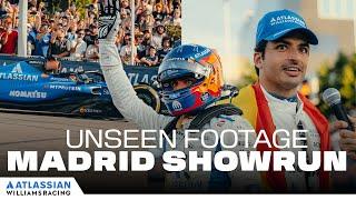 CARLOS SAINZ drives the FW45 through the STREETS OF MADRID | Unprecedented Access