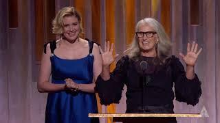 Greta Gerwig and Jane Campion honor Lina Wertmüller at the 2019 Governors Awards