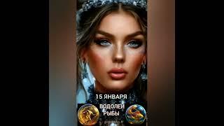 Гороскоп на 15 января #гороскопнакаждыйдень #знакизодиака #звезды