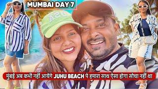 मुंबई अब कभी नहीं आयेंगे JUHU BEACH पे हमारा साथ ऐसा होगा सोचा नहीं था|VLOG-2394|AMIT KITTO