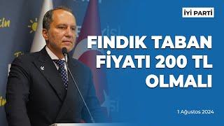 Fındık taban fiyatı 200₺ olmalı.