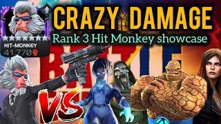 RANK 3 HIT MONKEY SHOULD BE ILLEGAL! INSANE DAMAGE! BATTLEGROUNDS & RECOIL SHOWCASE! MCOC