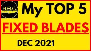 TOP 5 Fixed Blades In My Collection! | Dec 2021