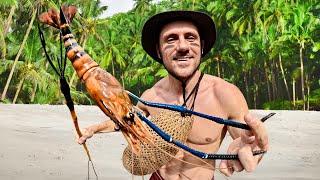 24 HOURS ON THE ISLAND. HOW TO CATCH SHRIMP IN THE TROPICAL FOREST  #3