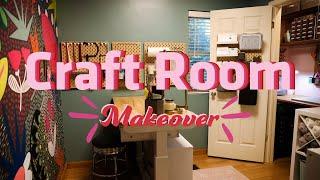 EXTREME CRAFT ROOM MAKEOVER - HOW I TURNED A TINY ROOM INTO MY DREAM CRAFT ROOM + ORGANIZATION TIPS!